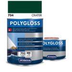 Polygloss 734 Crater  A+B (750ml) Χρώμα Πολυουρεθάνης Σκούρο Πράσινο