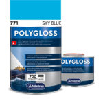 Polygloss 771 Sky Blue A+B (750ml)  Red (750ml) Χρώμα Πολυουρεθάνης Σκούρο Γαλάζιο