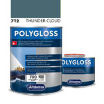 POLYGLOSS 783  A+B (750ml) Χρώμα Πολυουρεθάνης Thundercloud Σκούρο Γκρί